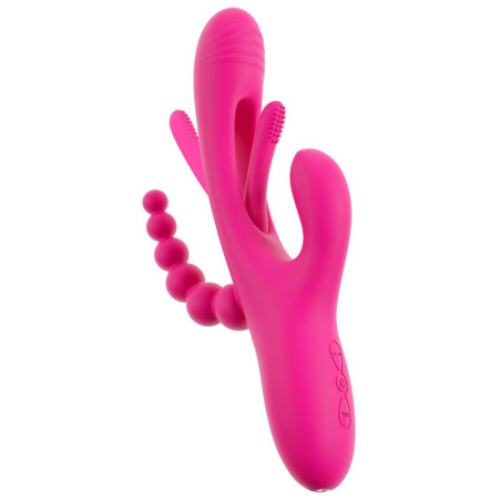 Sweet Smile Triple Vibrator med Flicking Tongue