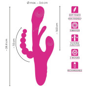 Sweet Smile Triple Vibrator med Flicking Tongue