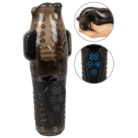 Stroker Masturbator med Dobbelt Vibration og Sugefunktion