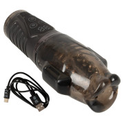 Stroker Masturbator med Dobbelt Vibration og Sugefunktion