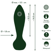 Emerald Love Luxurious Fjernbetjent Anal Plug