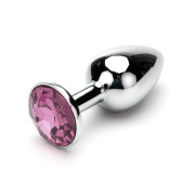 Metal Buttplug med Smykkesten