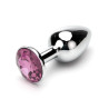 Metal Buttplug med Smykkesten
