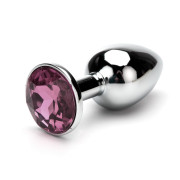Metal Buttplug med Smykkesten