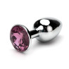 Metal Buttplug med Smykkesten