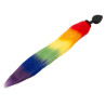 Flutty Tail Regnbue Farvet Anal Plug med Lang Hale