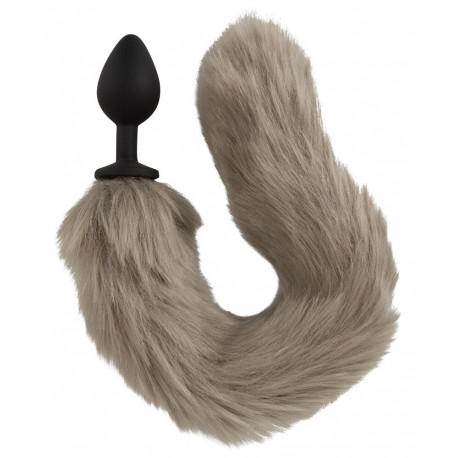 Flutty Tail Anal Plug med Hale af imiteret Pels