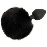 Fluffy Tail Bunny Play Silikone Anal Plug Medium