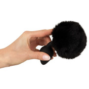 Fluffy Tail Bunny Play Silikone Anal Plug Medium