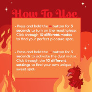 Unihorn Blaze Diablo Enhjørning Tunge Vibrator