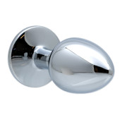 Metal Buttplug med Smykkesten