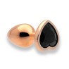 Sin Heart Jewel Guld Farvet Metal Butt Plug