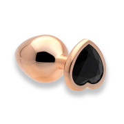 Sin Heart Jewel Guld Farvet Metal Butt Plug