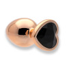 Sin Heart Jewel Guld Farvet Metal Butt Plug