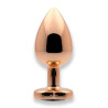 Sin Heart Jewel Guld Farvet Metal Butt Plug