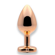 Sin Heart Jewel Guld Farvet Metal Butt Plug