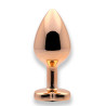 Sin Heart Jewel Guld Farvet Metal Butt Plug