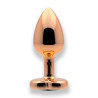 Sin Heart Jewel Guld Farvet Metal Butt Plug