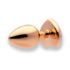 Sin Heart Jewel Guld Farvet Metal Butt Plug