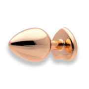 Sin Heart Jewel Guld Farvet Metal Butt Plug