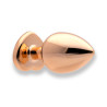 Sin Heart Jewel Guld Farvet Metal Butt Plug