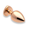 Sin Heart Jewel Guld Farvet Metal Butt Plug