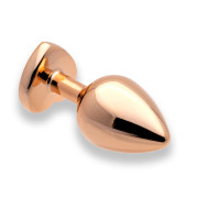 Sin Heart Jewel Guld Farvet Metal Butt Plug
