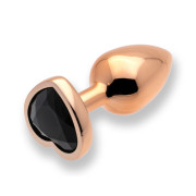 Sin Heart Jewel Guld Farvet Metal Butt Plug