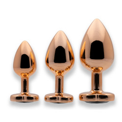 Sin Heart Jewel Guldfarvet Metal Butt Plug