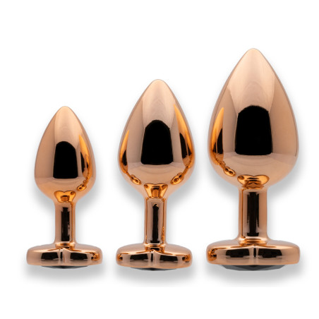 Sin Heart Jewel Guld Farvet Metal Butt Plug