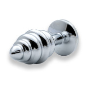 Sin Jewel Metal Butt Plug med Riller