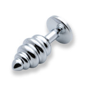 Sin Jewel Metal Butt Plug med Riller
