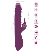 Javida Rabbit Vibrator med Penishoved og Stødefunktion