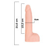 Naked Addiction Fjernbetjent Thrusting Vibrator 21 cm