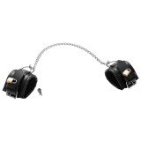 Zado Læder Ankellænker med Kæde og Låse