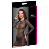 Cottelli Guldfarvet Kædetop med Rhinsten Sten