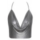 Cottelli Sølvfarvet Metal Top