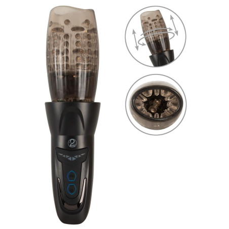 Stroker Masturbator med Roterende Blød Kop