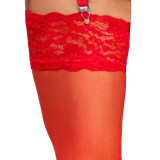 Cottelli Røde Blonde Strømper til Hofteholder