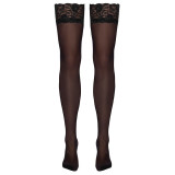 Cottelli Sorte Blonde Strømper til Hofteholder