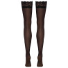 Cottelli Sorte Blonde Strømper til Hofteholder