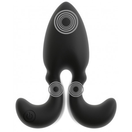 Anos Fjernbetjent Vibrerende Buttplug med Flexible Arme