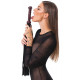 Bad Kitty Flogger med Hårde Læder Haler 65 cm