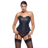 Zado Læder Korset med Strømpeholder