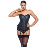 Zado Læder Korset med Strømpeholder