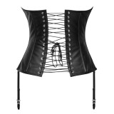 Zado Læder Korset med Strømpeholder