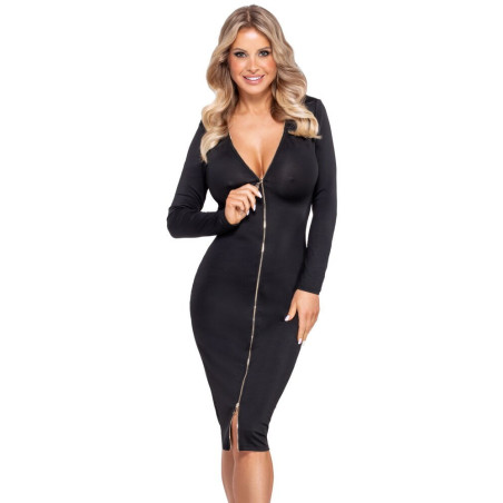 Cottelli Langærmet Kjole med 2-vejs Lynlås