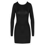 Cottelli Kort Kjole med 2-vejs Lynlås og fri Ryg