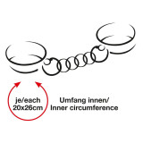 Zado Læder Håndjern Blødt Polstrede