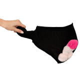 Gag Trusser med Bevægelig Plyspenis